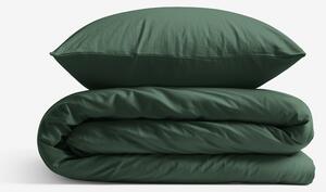 Goldea lenjerie de pat din 100% bumbac - verde închis 160 x 200 și 2buc 70 x 80 cm