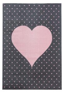 Covor pentru copii roz/gri 120x170 cm Bambi – Ayyildiz Carpets