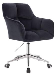 HR550K Scaun Negru Catifea