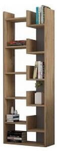 Biblioteca NEO, structura din PAL, stejar wotan/gri antracit, 60x22x17
