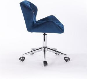 HR111K Scaun Bleumarin din Catifea