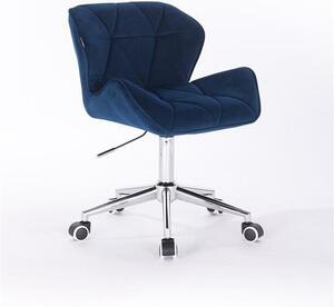 HR111K Scaun Bleumarin din Catifea