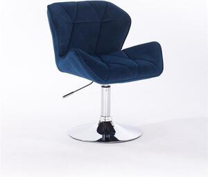 HR111N Scaun Bleumarin din Catifea