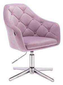 HR831CROSS Scaun Catifea Mov