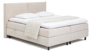 Pat boxspring bej cu spațiu de depozitare 180x200 cm Elva Bold – Bonami Selection