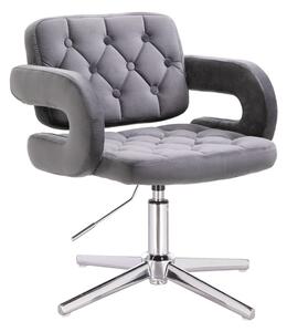 HR8403CROSS Scaun Grafit Catifea