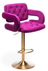 HR8403W Scaun Catifea Fucsia Bază Aurie