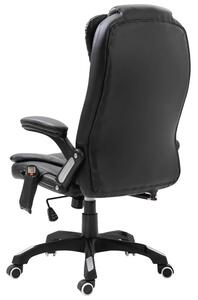 Scaun de birou rotativ cu functie de masaj, in 2 culori-negru