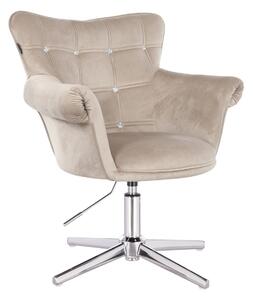 HR804CCROSS Scaun Latte Catifea