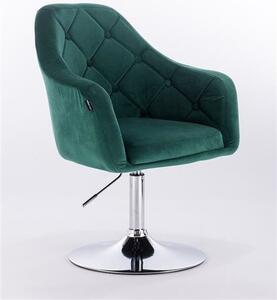 HR831 Scaun Catifea Verde Smarald