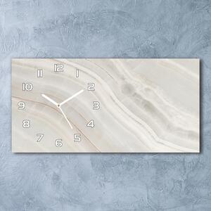 Ceas de perete modern din sticla textură de marmură