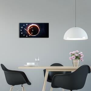 Ceas de perete modern din sticla Eclipsă