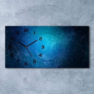 Ceas de perete orizontal din sticlă Constelaţie