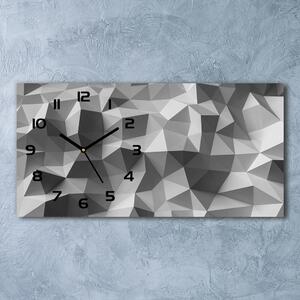 Ceas de perete modern din sticla triunghiuri abstractizare