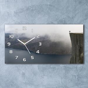 Ceas de perete modern din sticla stâncă norvegiană