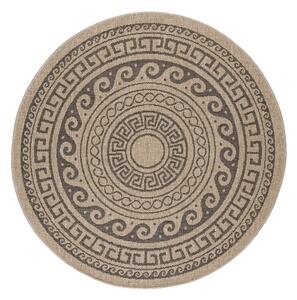 Covor de exterior negru/bej rotund ø 80 cm Comilla – Ayyildiz Carpets