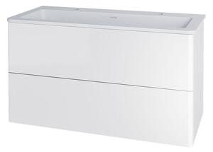 Mereo Mereo, Siena, dulap de baie din marmură turnată 101 cm, pentru 2 robinete, MER-CN412M2
