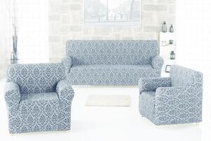 Set huse elastice pentru canapea 3 Locuri si 2 fotolii, fara volanas, model Jacquard Gri