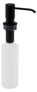 Dozator de săpun lichid negru mat din plastic 350 ml – Sapho