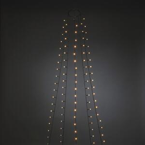 Plasă luminoasă brad Crăciun cu inel Konstsmide 250 LED-uri Ø 11 cm 5 fire chihlimbar