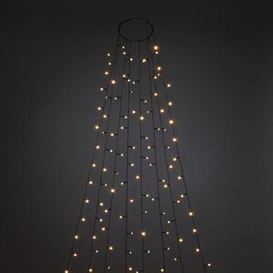 Plasă luminoasă brad Crăciun cu inel Konstsmide 240 LED-uri Ø 11 cm 8 fire chihlimbar