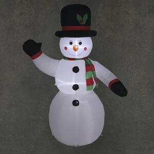 Figurină luminoasă gonflabilă Om de Zăpadă H 200 cm