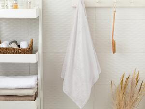 Leafy Prosop Baie din Bambus 70x140 Cm Alb