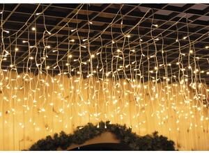 Instalație perdea pentru interior și exterior, 800 LED-uri, 300x150 cm, alb cald