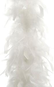 Ghirlandă pene decorative, 15x185 cm, alb