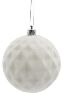 Glob Crăciun Lafiora Ø 8 cm alb