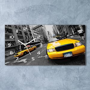 Ceas de perete modern din sticla New York taxiuri