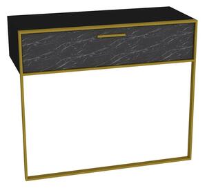 Masă decorativă Polka negru