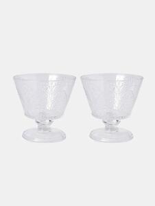 Sinsay - Set de cupe pentru desert 2 pack - alb