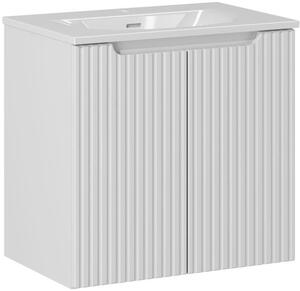 Set dulap Comad Nova White NOVA WHITE 82-60-2D, lavoar Comad Sky 3 SKY 3 60CM DP (E-8099-3-60)