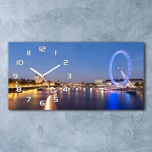 Ceas de perete orizontal din sticlă London Eye