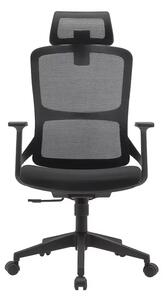 Scaun de birou ergonomic Virello cu tetiera reglabila si spatar din plasa - W720*D640*H1160-1255 mm