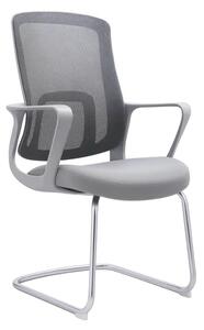 Scaun de birou ergonomic LineaPro cu spatar din plasa si baza cromata - dimensiuni 580 x 605 x 1030 mm