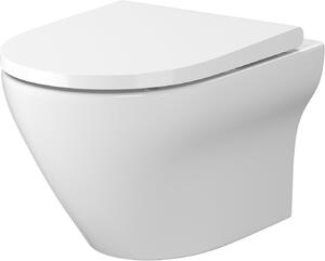Cersanit Larga vas wc cu capac soft-close agăţat da alb S701-472