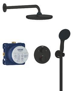 Grohe Vitalio Start set de duș ascuns cu termostat cu duș de ploaie negru 348832430