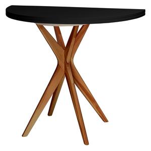 Masă de dining rotundă extensibilă 45x90 cm Jubi – Ragaba