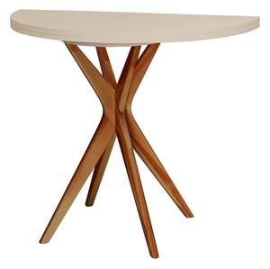 Masă de dining rotundă extensibilă 45x90 cm Jubi – Ragaba