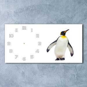 Ceas de perete modern din sticla Pinguin