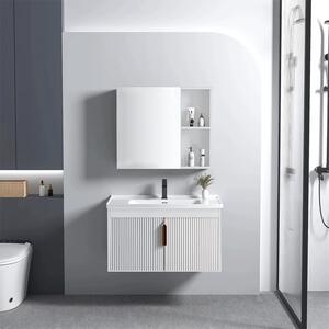 Set mobilier de baie cu lavoar Astor 60cm White