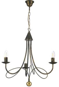 ONLI - Candelabru pe lanț MILVIA 3xE14/6W/230V bronz