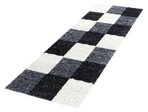 Covor tip traversă negru-alb 80x250 cm Life – Ayyildiz Carpets