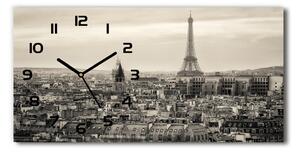Ceas de perete modern din sticla Turnul Eiffel din Paris
