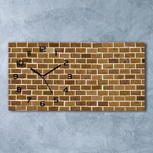 Ceas de perete modern din sticla zid de cărămidă