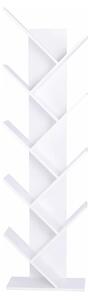 Biblioteca BAKI NEW TYP 1, alb, DTD laminat, 43x20x144 cm