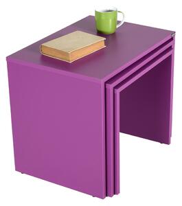 Masă pliabilă SHP Purple, 3 buc