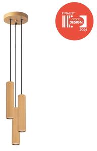 Brilagi - Lustră LED suspendată pe cablu CRESTO 3xGU10/10W/230V, auriu